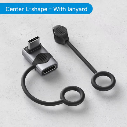 240W USB C to C Adapter 40Gbps 8K 60Hz 90 Degree Converter USB4 Adapter for Thunderbolt 4/3 Macbook Iphone 17 Pro Tablet